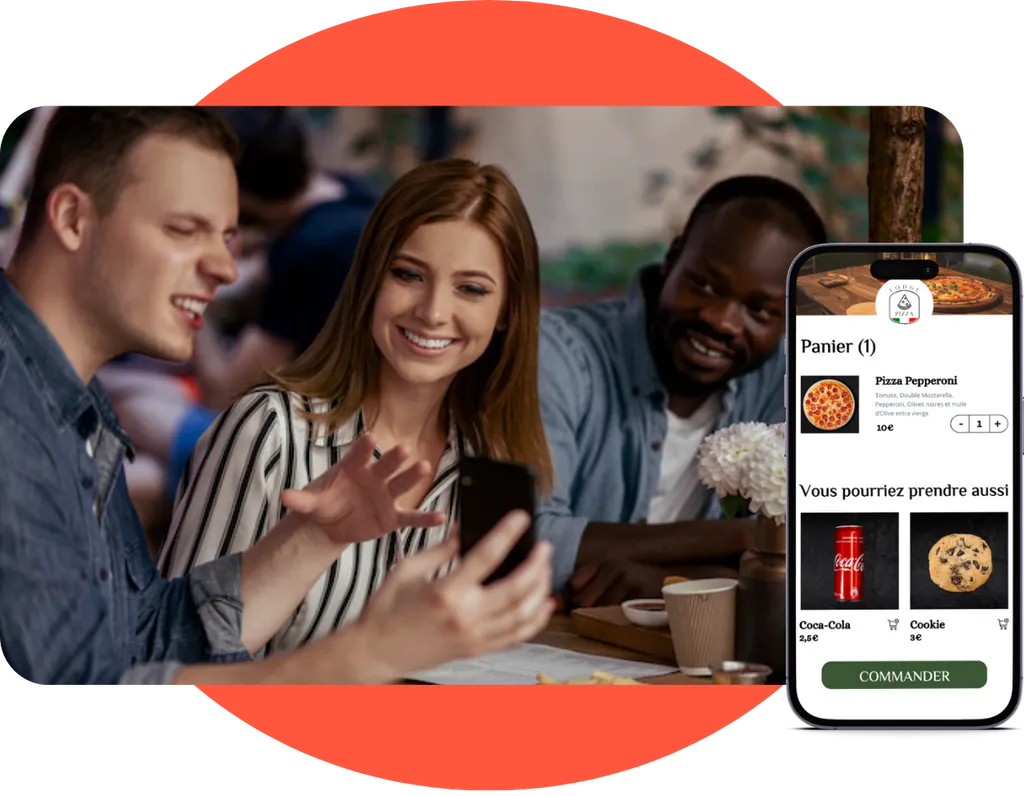Interface vente extras de la solution le Pronto