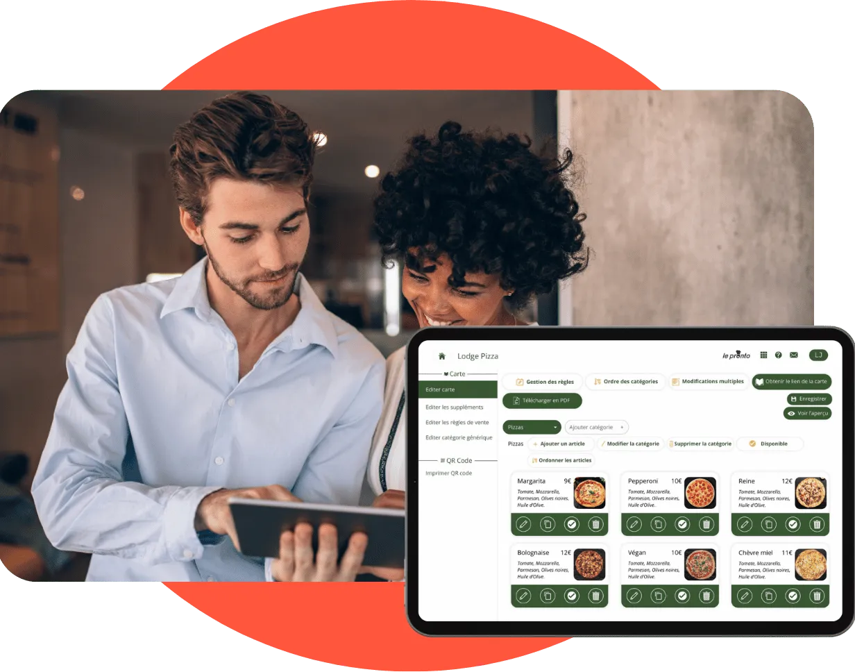 Backoffice du site de commande en ligne