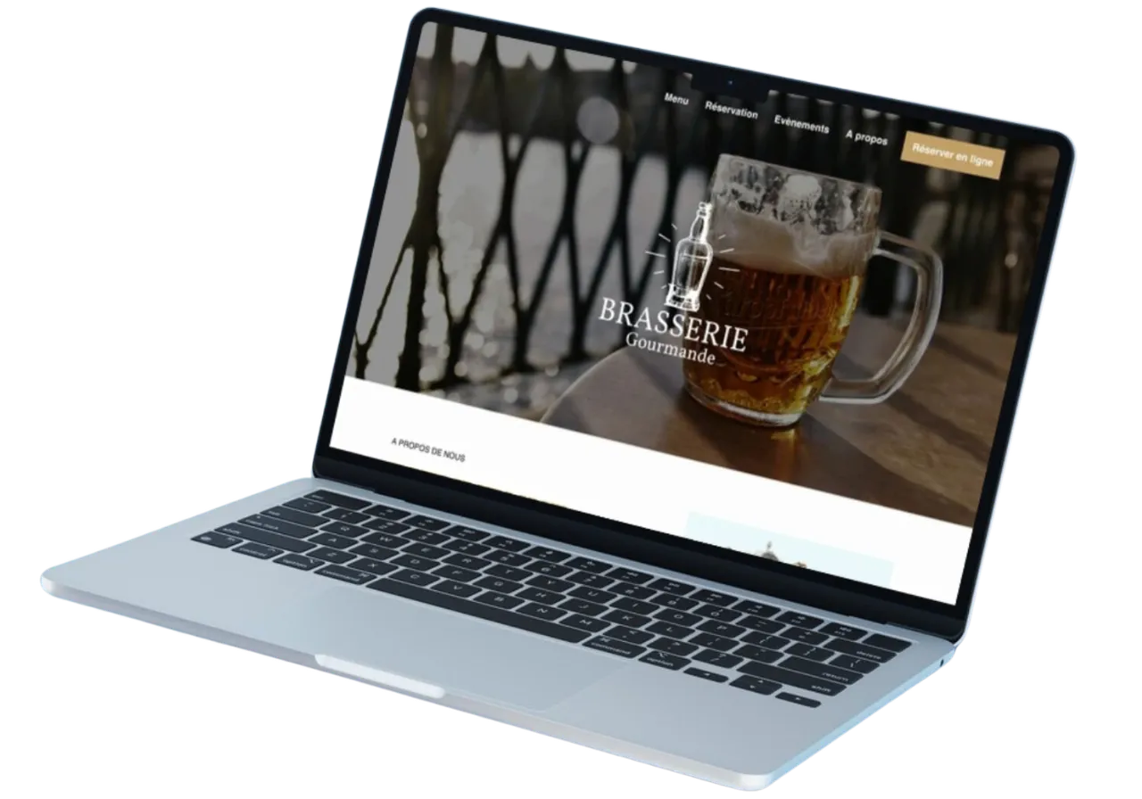 Interface site internet responsive restaurant Interface site internet responsive restaurant