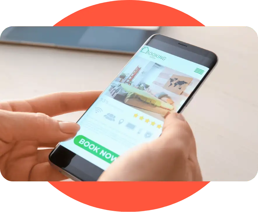 Présentation claire des chambres, services et informations pratiques d'un hôtel