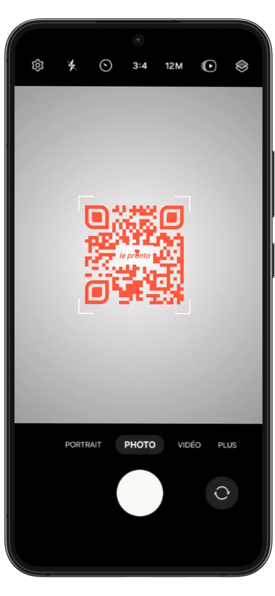 Tutoriel Android : viser un QR code de menu