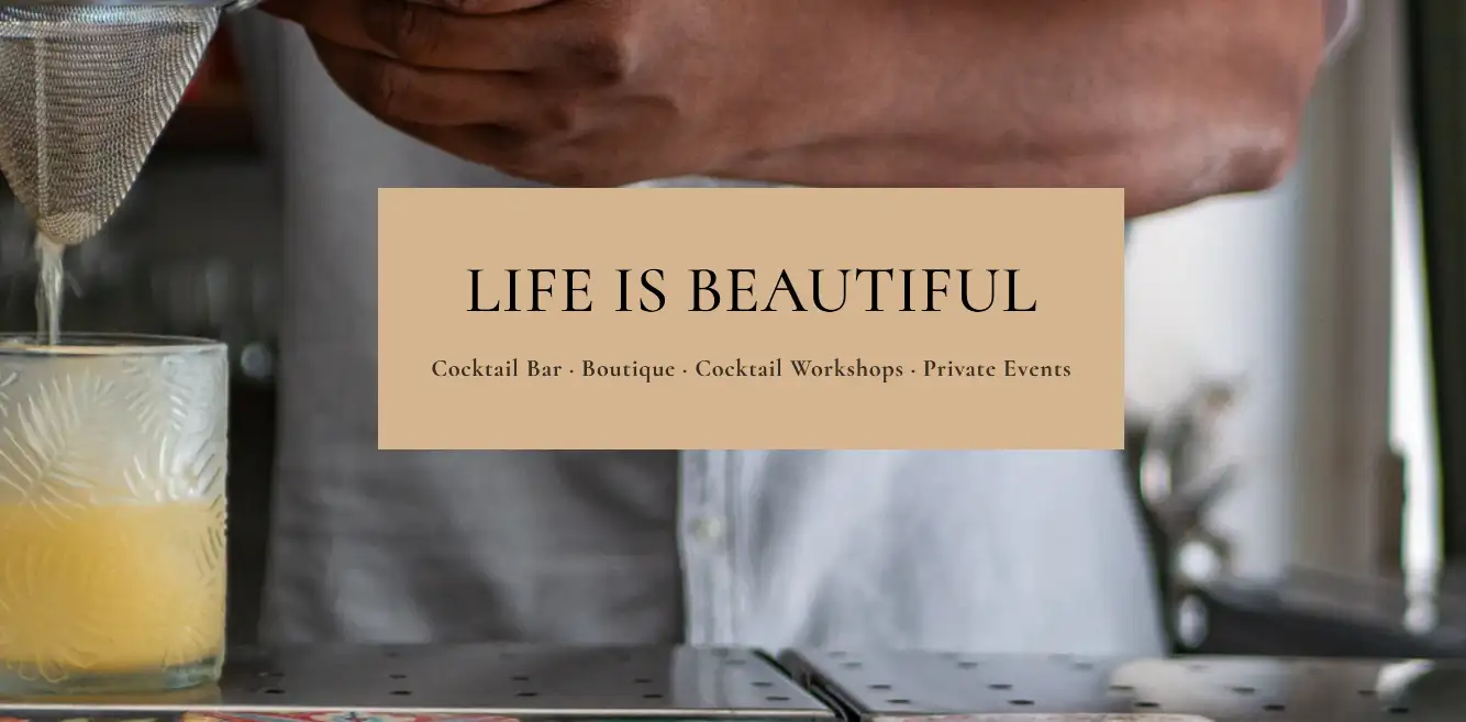 Exemple de site internet pour cocktail bar