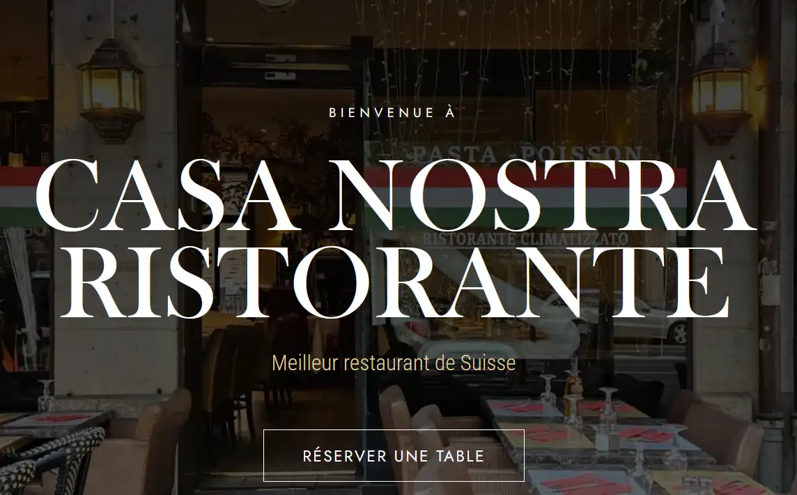 Exemple de site internet moderne pour pizzeria avec commande en ligne