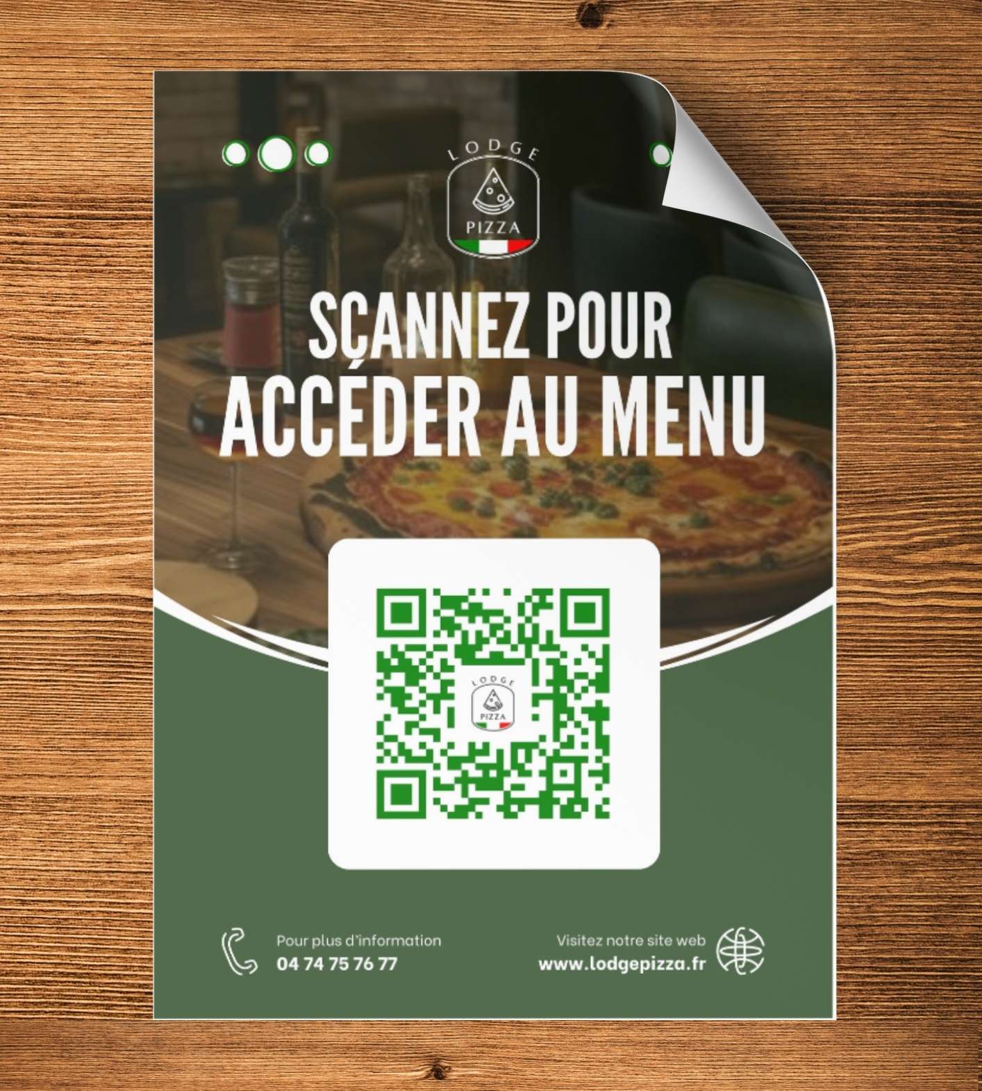 Exemple de QR code sur flyer Exemple de QR code sur flyer