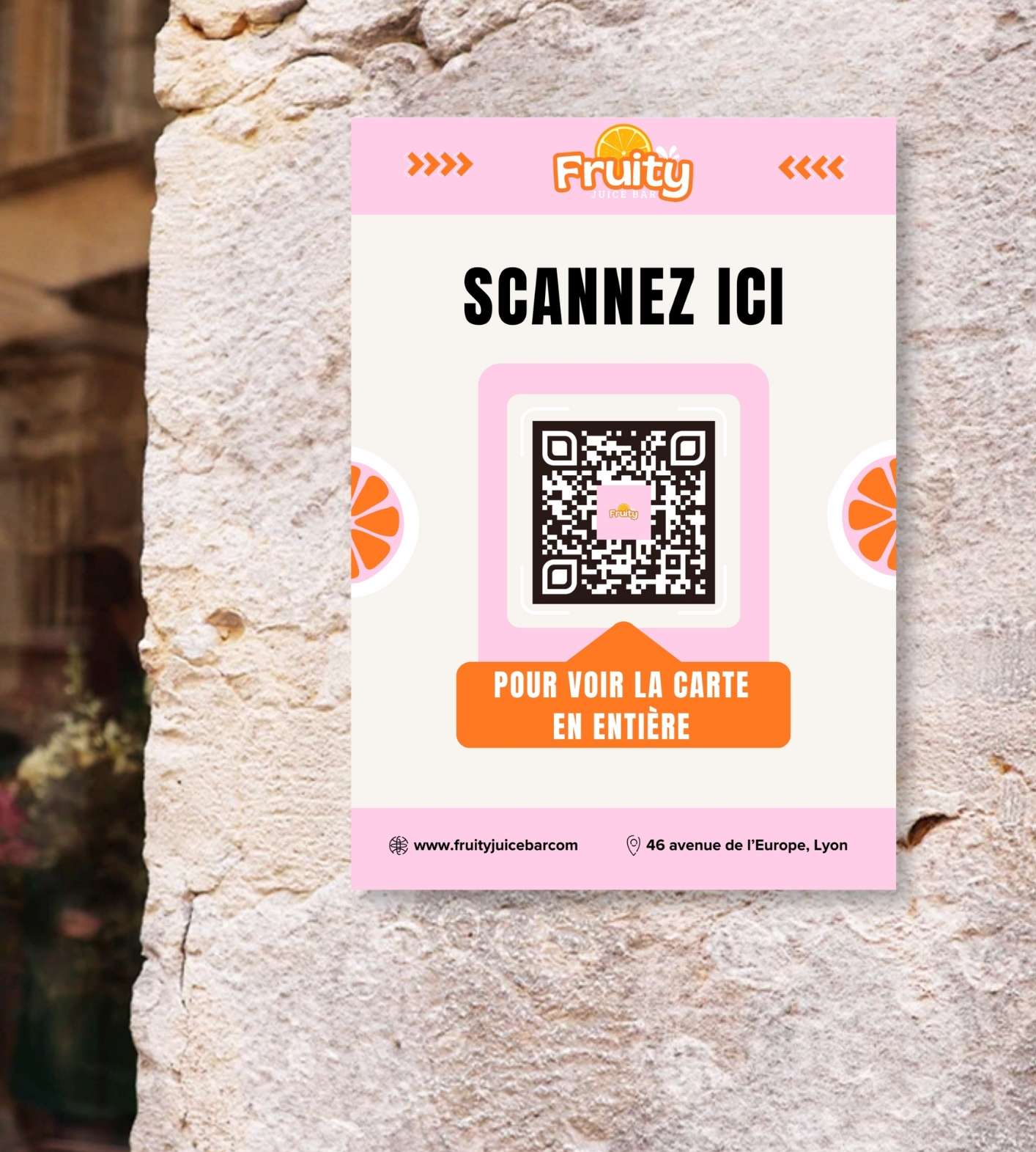 Exemple de QR code sur flyer Exemple de QR code sur flyer