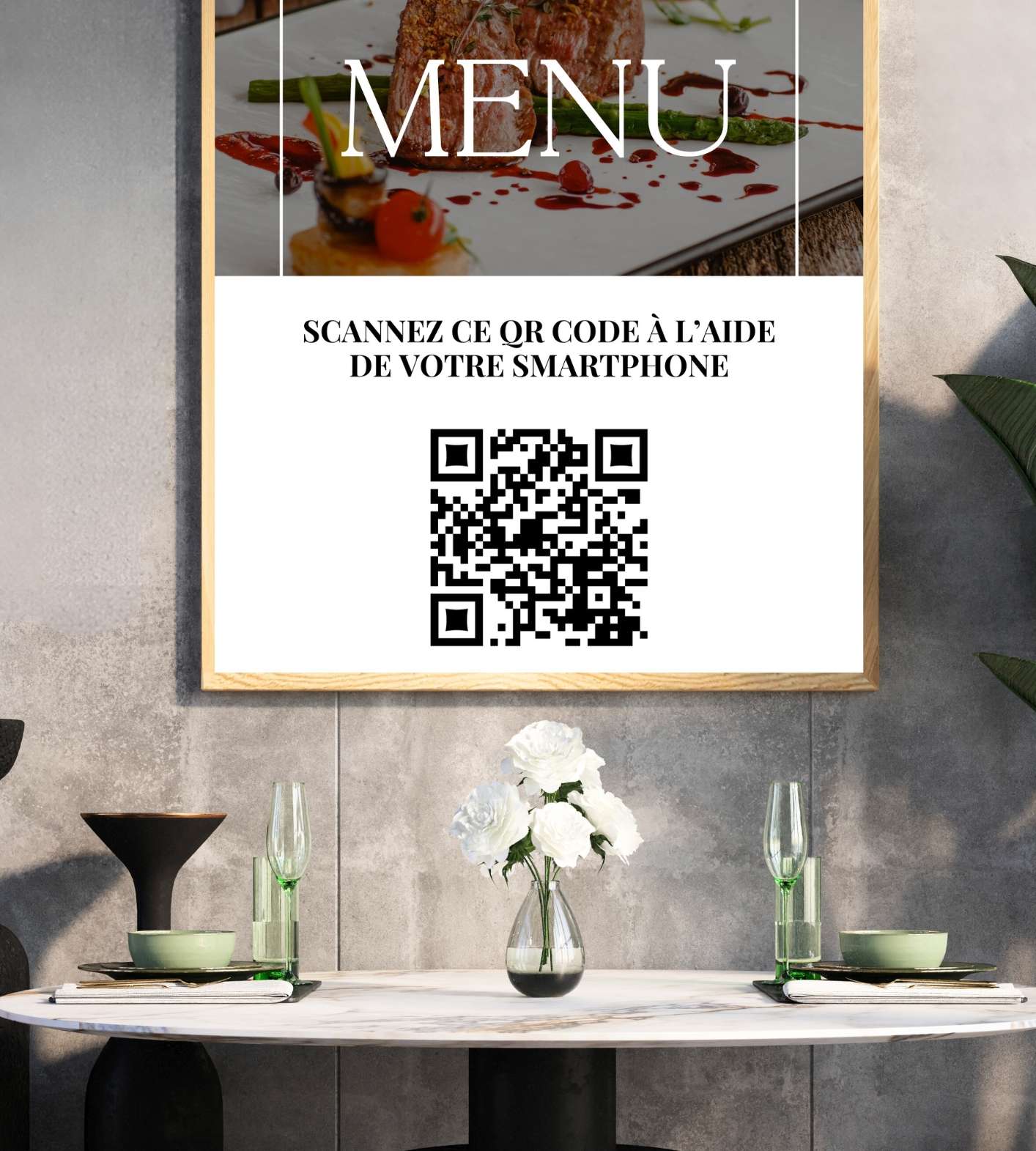Exemple de QR code sur flyer Exemple de QR code sur flyer