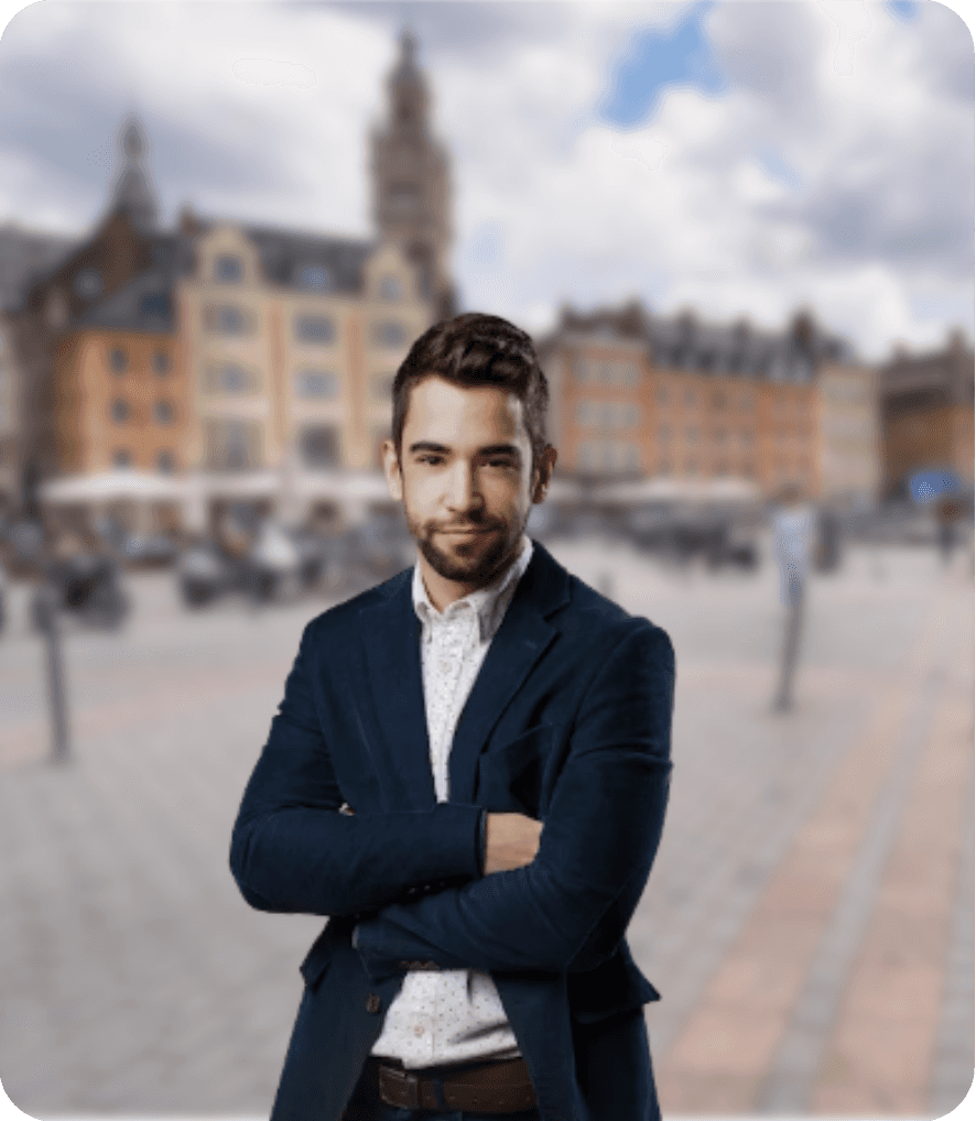 Notre commercial sur la Grande'Place, à Lille