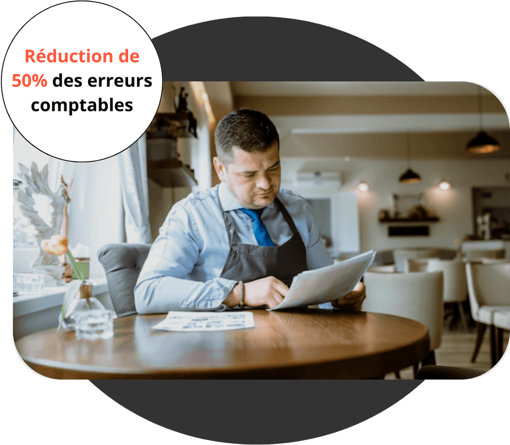 Réduction de 50% des erreurs comptables
