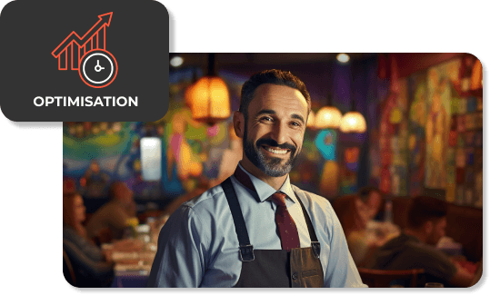 Restaurateur heureux