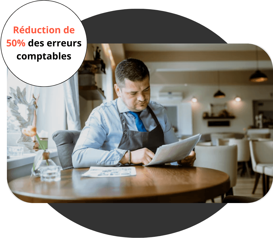 Réduction de 50% des erreurs comptables