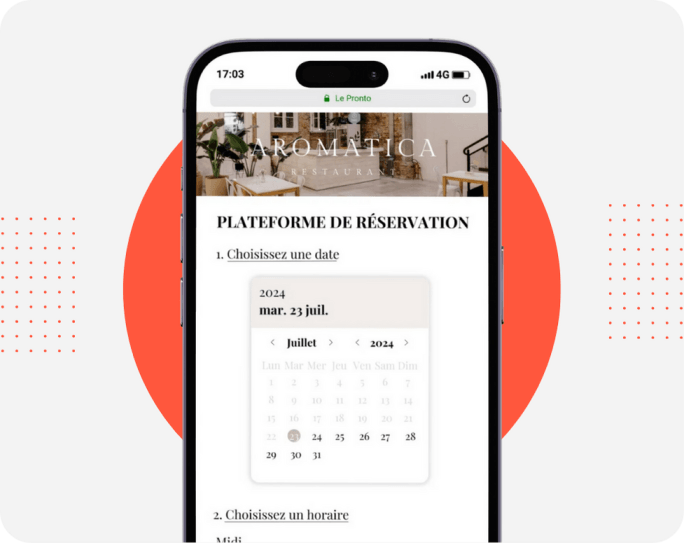 Plateforme de réservation