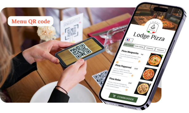 Application menu qr code Application menu qr code